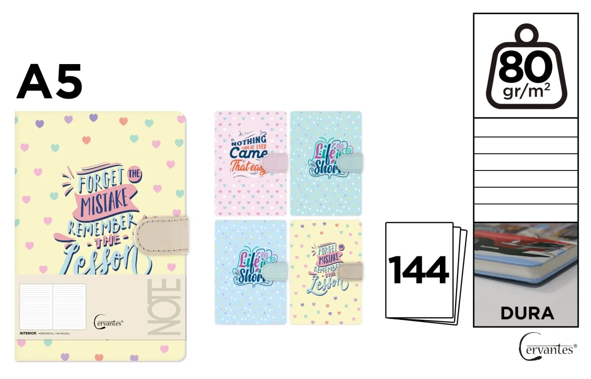Cuaderno De Notas Forget Mistake 13.4 X 19 Cm (MP)1