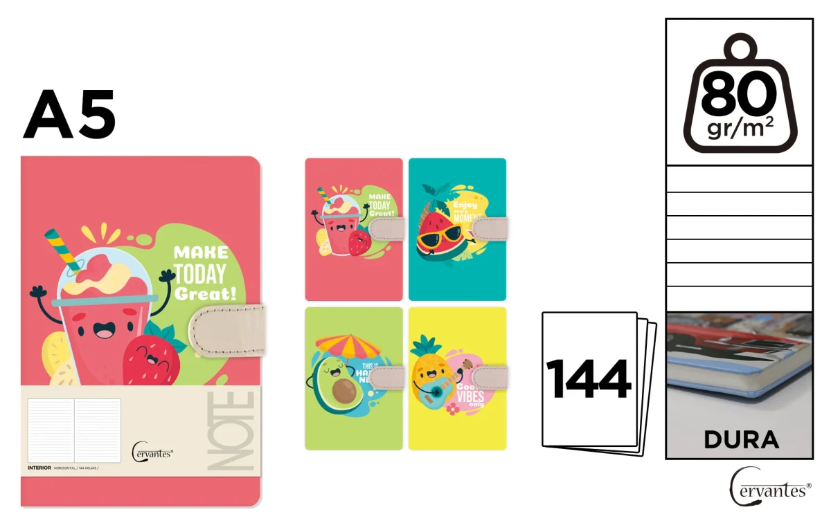 Cuaderno De Notas Diseños (45) 13.4 X 19 Cm (MP)1