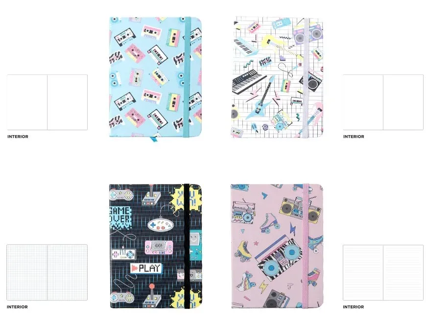 Cuaderno De Notas Tapa Forrada Diseño Variado A6 (MP)1