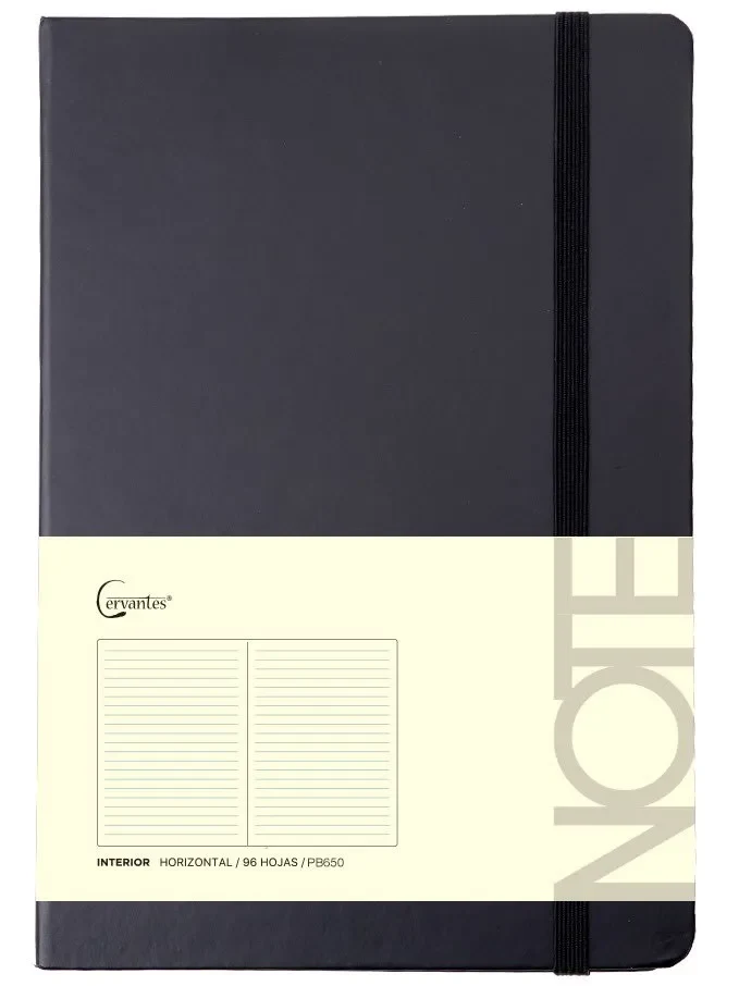Cuaderno De Notas Cervantes A5 C/Lineas Forrado Tapa Dura1