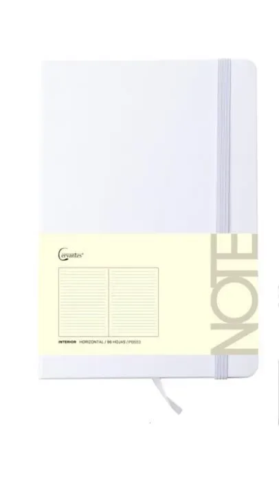 Cuaderno Tapa Dura C/Elástico A5 Marca Cervantes -1