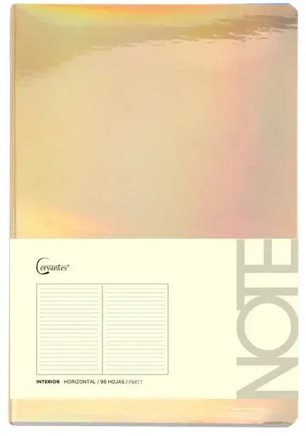 Cuaderno P/Nota A6 Dorado Brillante 9.5 x14.5 cm (MP)1