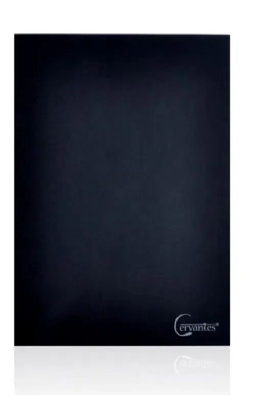 Cuaderno De Línea Tapa Blanda 80Hjs A4 Marca Cervantes Negro1