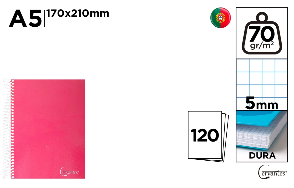 Cuaderno Tapa Forrada Surtido A5 70 G/M² (MP)1