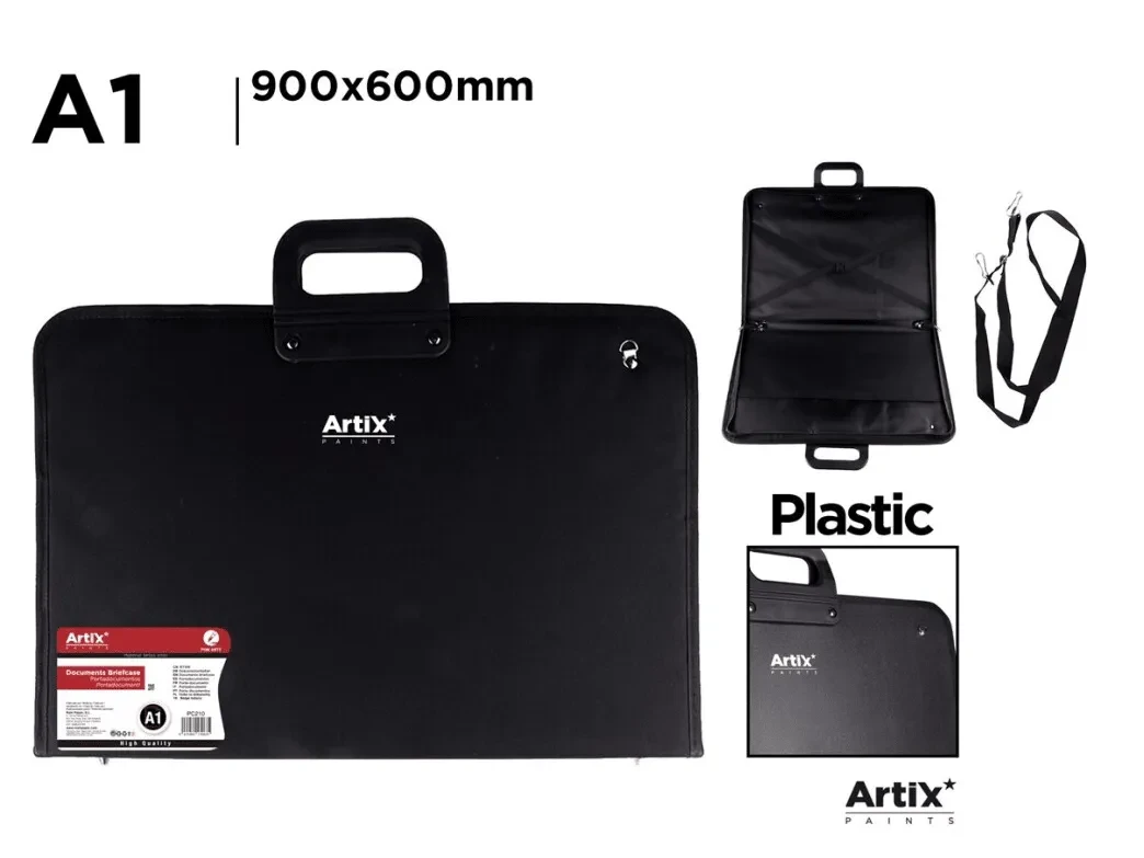 Portadocumentos A1 (84.1cmX59.4cm) Acabado En Plastico Marca Artix Color Negro (MP)1