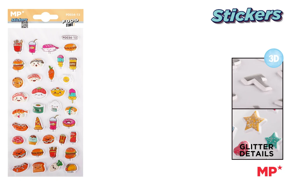 Pegatinas Stickers Relieve Food Time (MP) Variado1