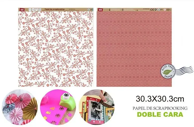 Papel De Scrapbooking Doble Cara Mandalas/Flores 30.3X30.3Cm1