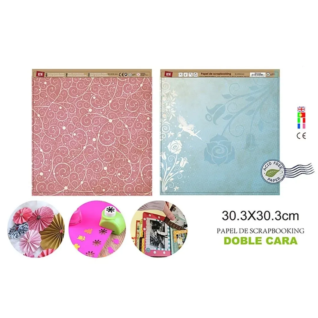 Papel De Scrapbooking Doble Cara Fondos Magicos 30.3X30.3Cm1