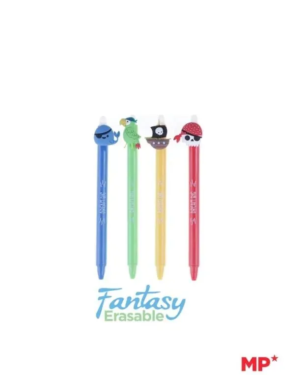 Bolígrafos borrables con diseño FANTASÍA PIRATAS1