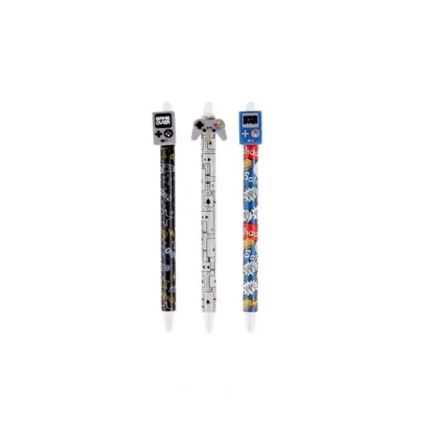 Bolígrafo Borrable de 0.5mm Diseño Gamer, Marca Madrid Papel1