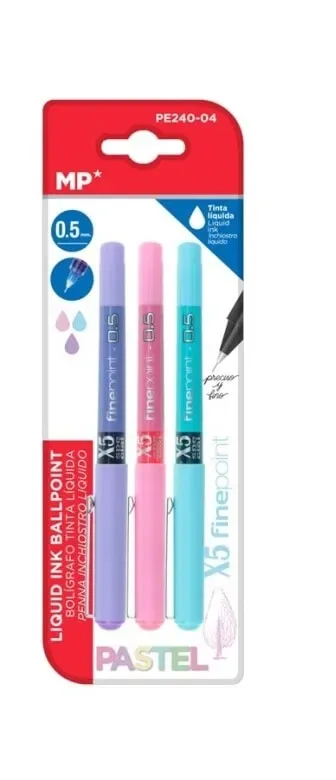 Set de Boligrafo, Marca Madrid Papel, 0.5mm Tono Pastel1