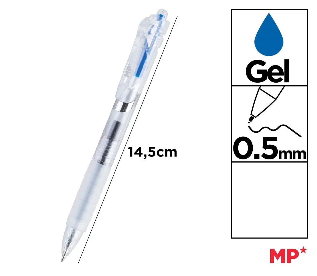 Bolígrafo Tinta Gel Punta 0.5 Mm (MP) Rojo1