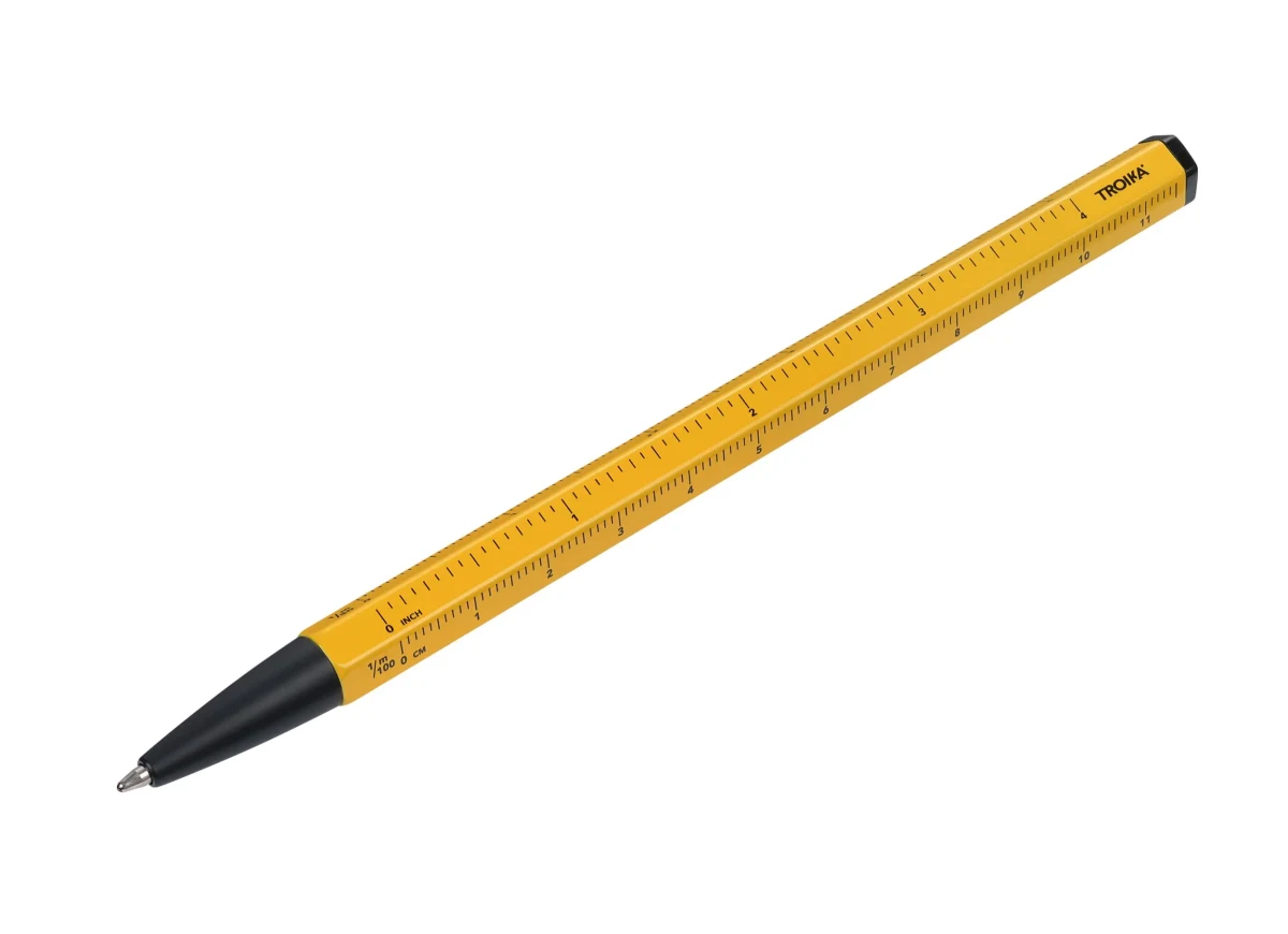 Bolígrafo Troika multifunción construcion BASIC amarillo1