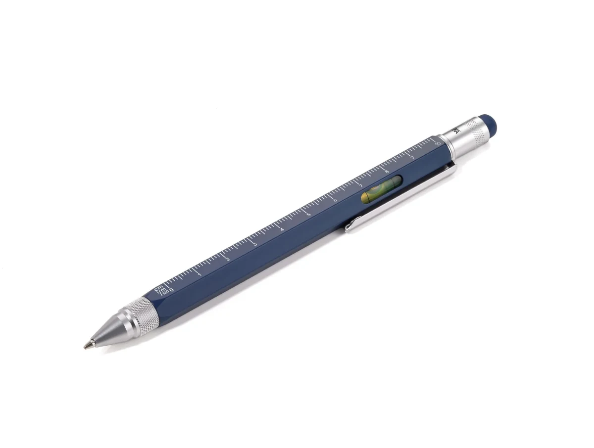 Boligrafo Troika Construcción multifuncional Original Original Azul-Plata1