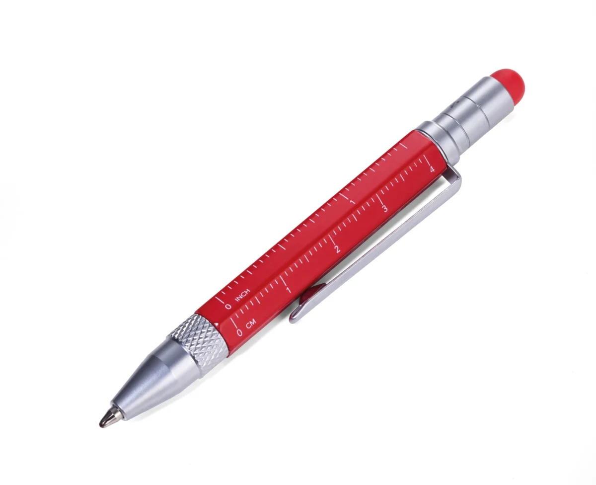 Boligrafo Troika Construcción multifuncional LILIPUT rojo1