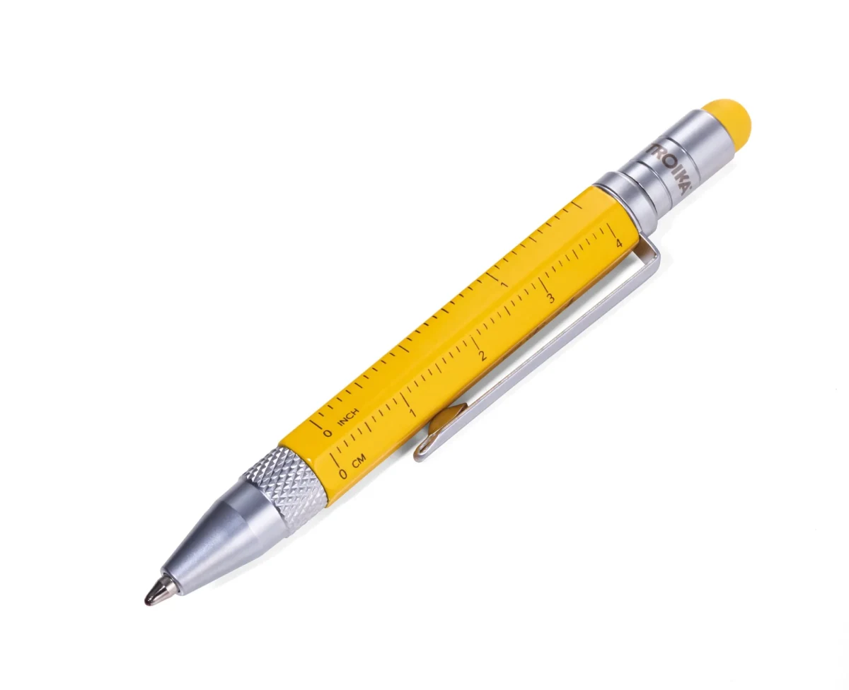 Boligrafo Troika Construcción multifuncional LILIPUT amarillo1