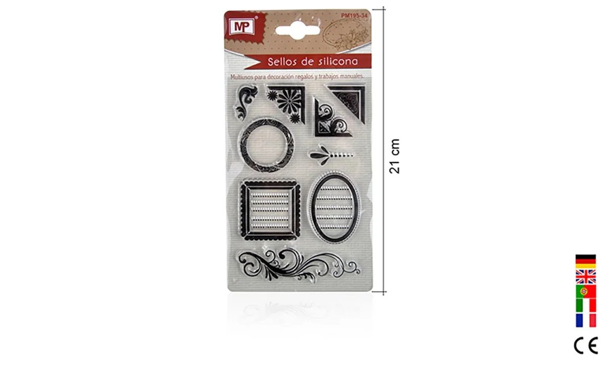 Set Timbres De Silicona P/Scrapbooking #34 Figuras Variadasdo P1