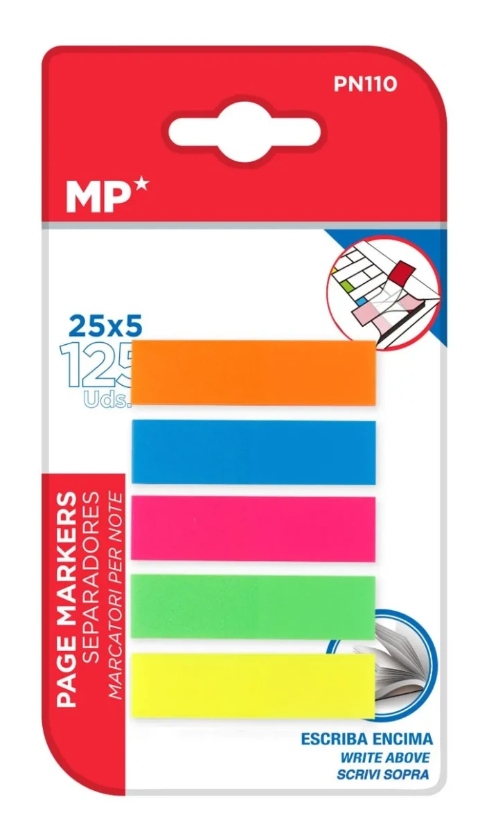 Blister De Posit Flourescentes 5x25Uds /45x12mmdo1
