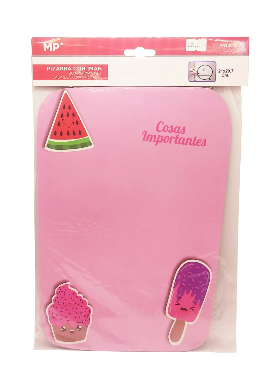 Pizarra Magnetica Decorada C/Dias De La Semana 21cmx29.7cm A4 Marca Madrid Papel Color Variado (MP)1