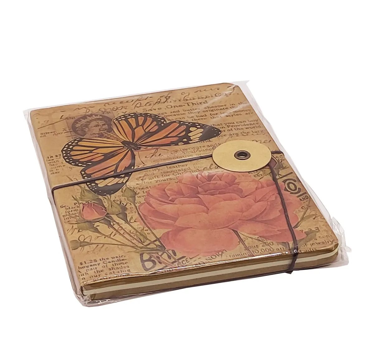 Block De Notas C/Elastico Diseño Flores 60Hjs 140X100mm/70Grdo1