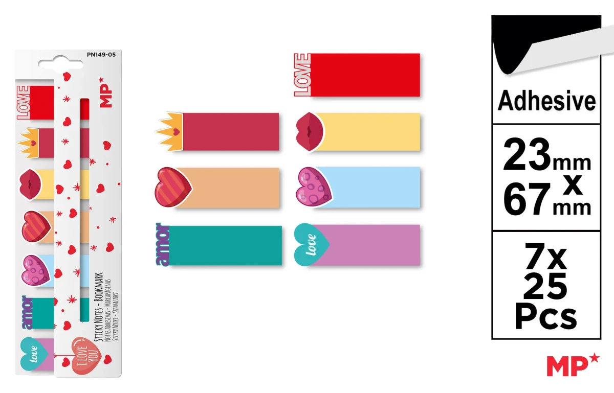 Set De Notas Adhesivas Decoradas De Amor1
