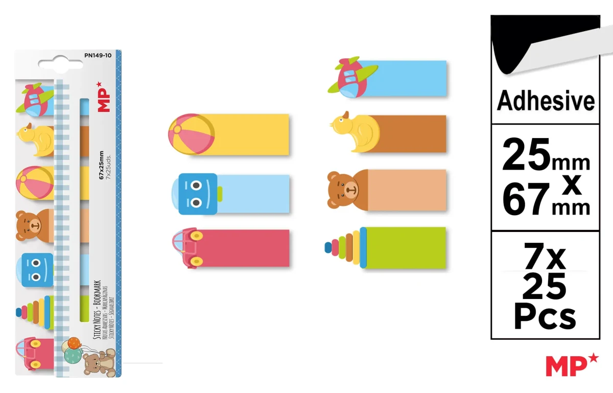Set De Notas Adhesivas Diseños De Juegos 67x23mm1