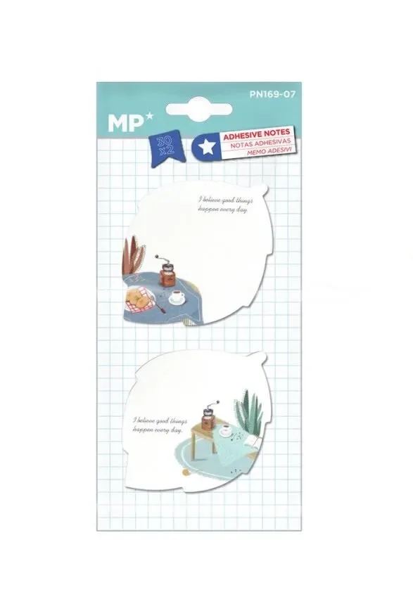 Set De Notas Adhesivas Desayunos 2x30Hjs- Madrid Papel1