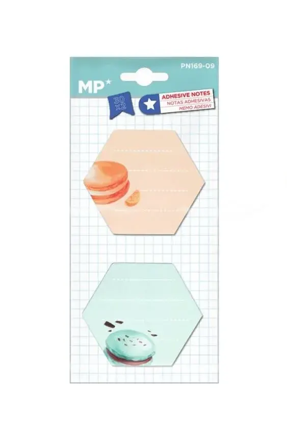 Set De Notas Adhesivas Galletitas 2x30Hjs- Madrid Papel1