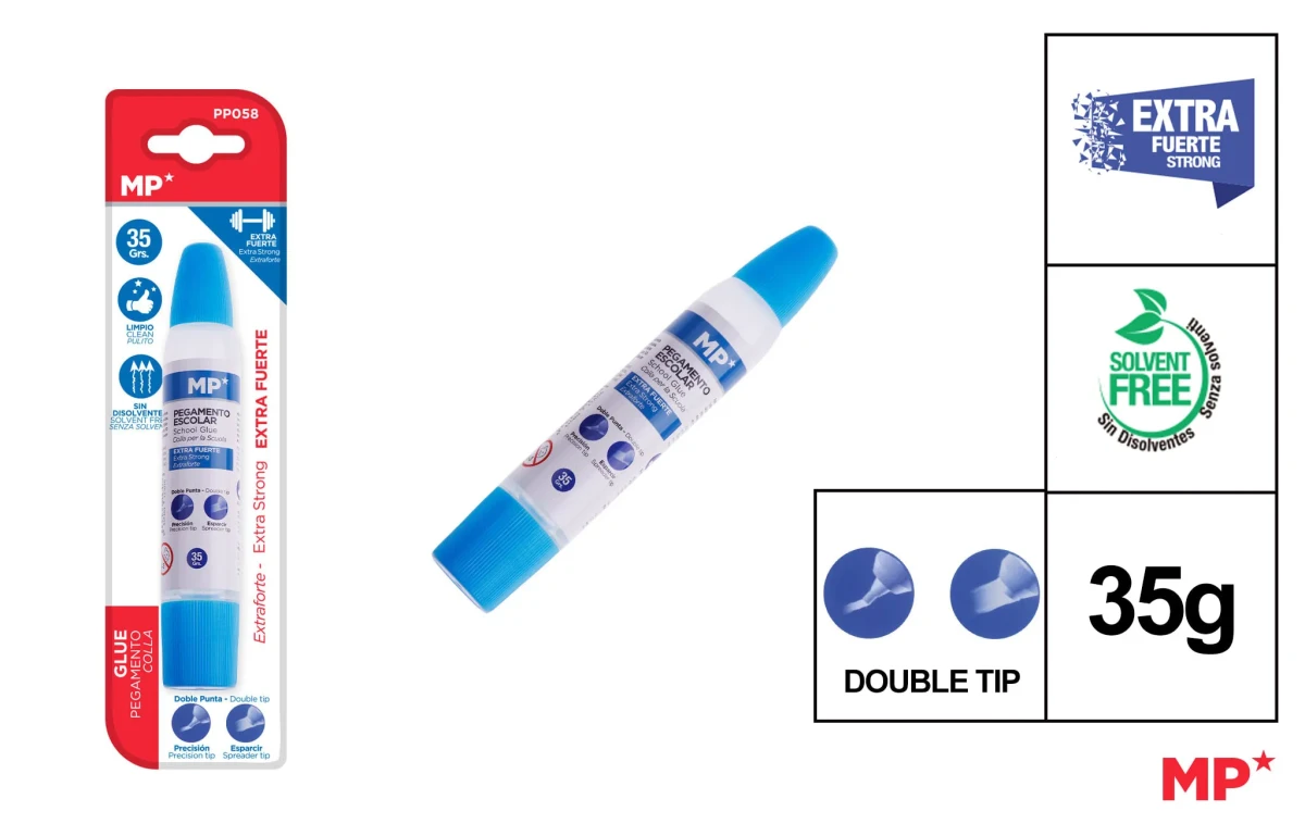 Pegamento Escolar Extra Fuerte Dos Puntas 35 ml (MP)1