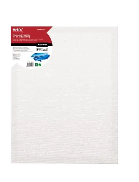 Bastidor de Oleo Y Acrilico 50x50x1.5cm 280G/m Marca Artix1