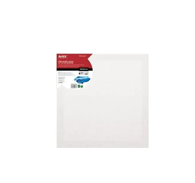 Bastidor de Oleo Y Acrílico 20x20x3.5cm 380G/m Marca Artix1