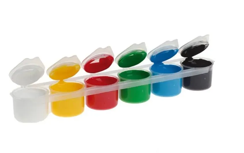 Set De Tempera 6 Colores x 15Ml Marca Madrid Papel1
