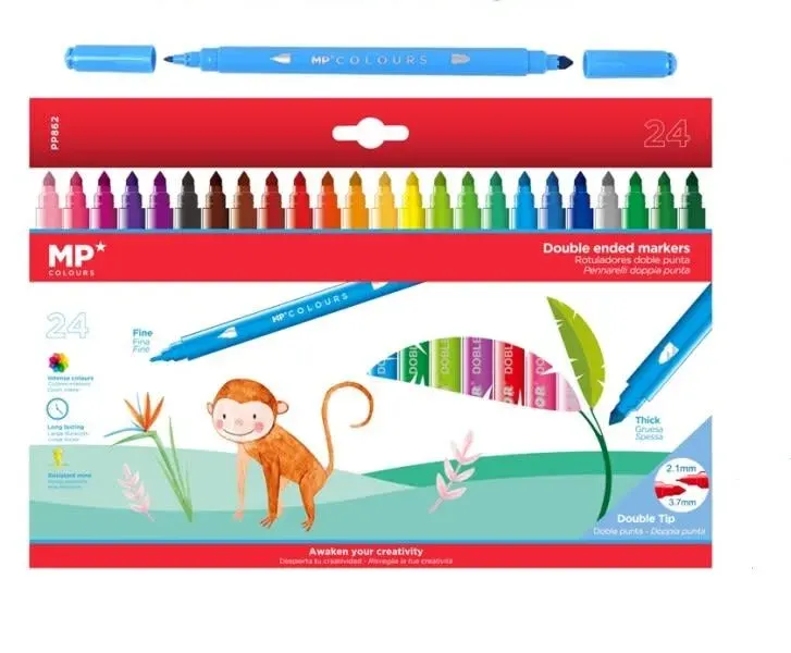 Set De Marcadores Doble Punta 24Uds Marca Madrid Papel1
