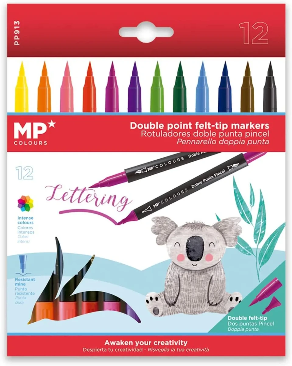 Set de Plumones Dual Brush Lettering 12Und - Madrid Papel1