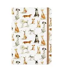 Cuaderno con Elastico Chica, Diseño Perritos, Peter Pauper1