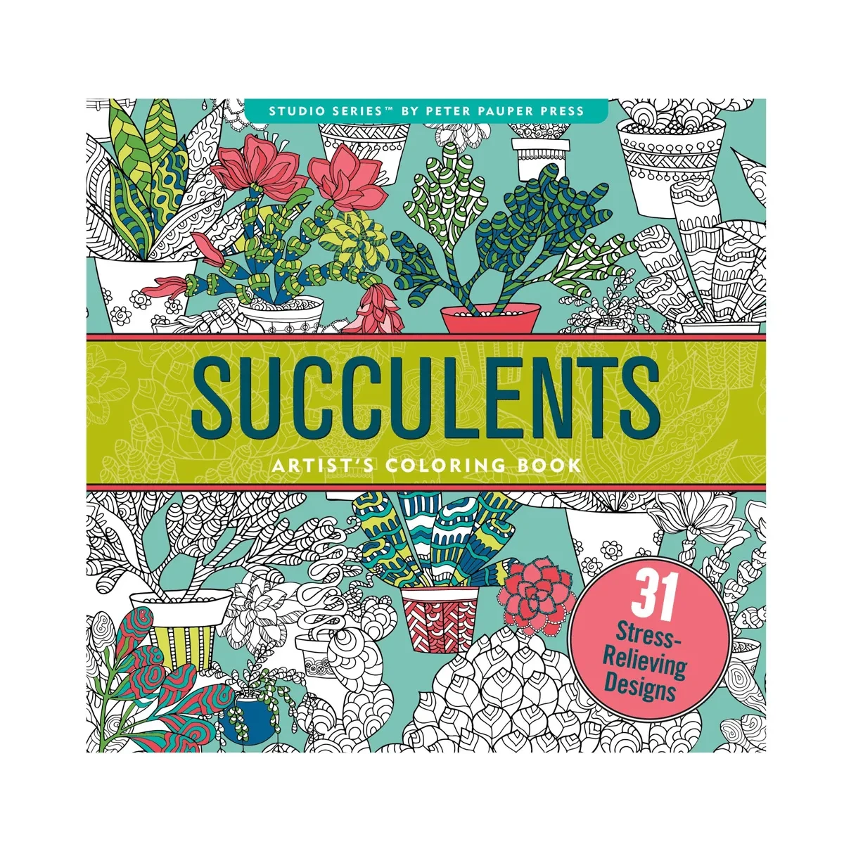 Libro para Colorear - Suculentas1