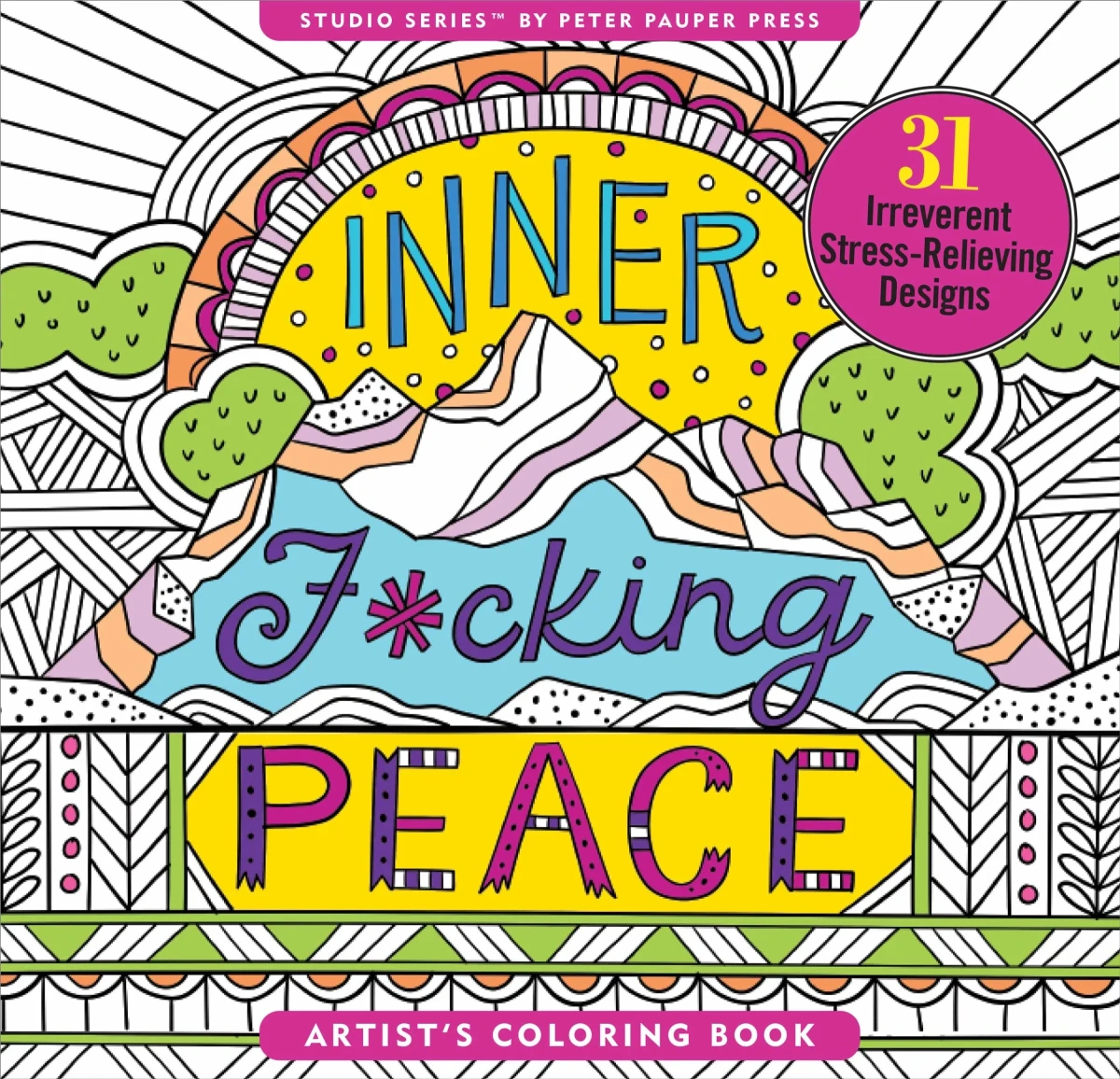 Libro para Colorear - Diseño Peace de Peter Pauper1