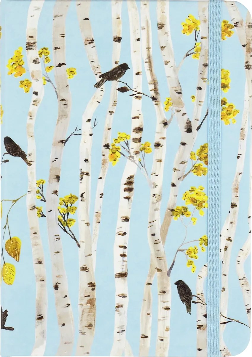 Libreta Chica con Elástico - Diseño Birch Woods1
