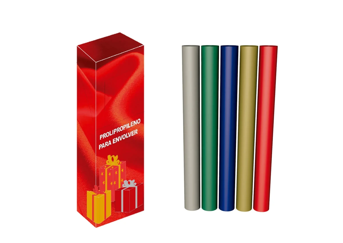 Rollo De Polipropileno Metal Liso 70cmX150cm Marca Madrid Papel Color Variado(MP)1