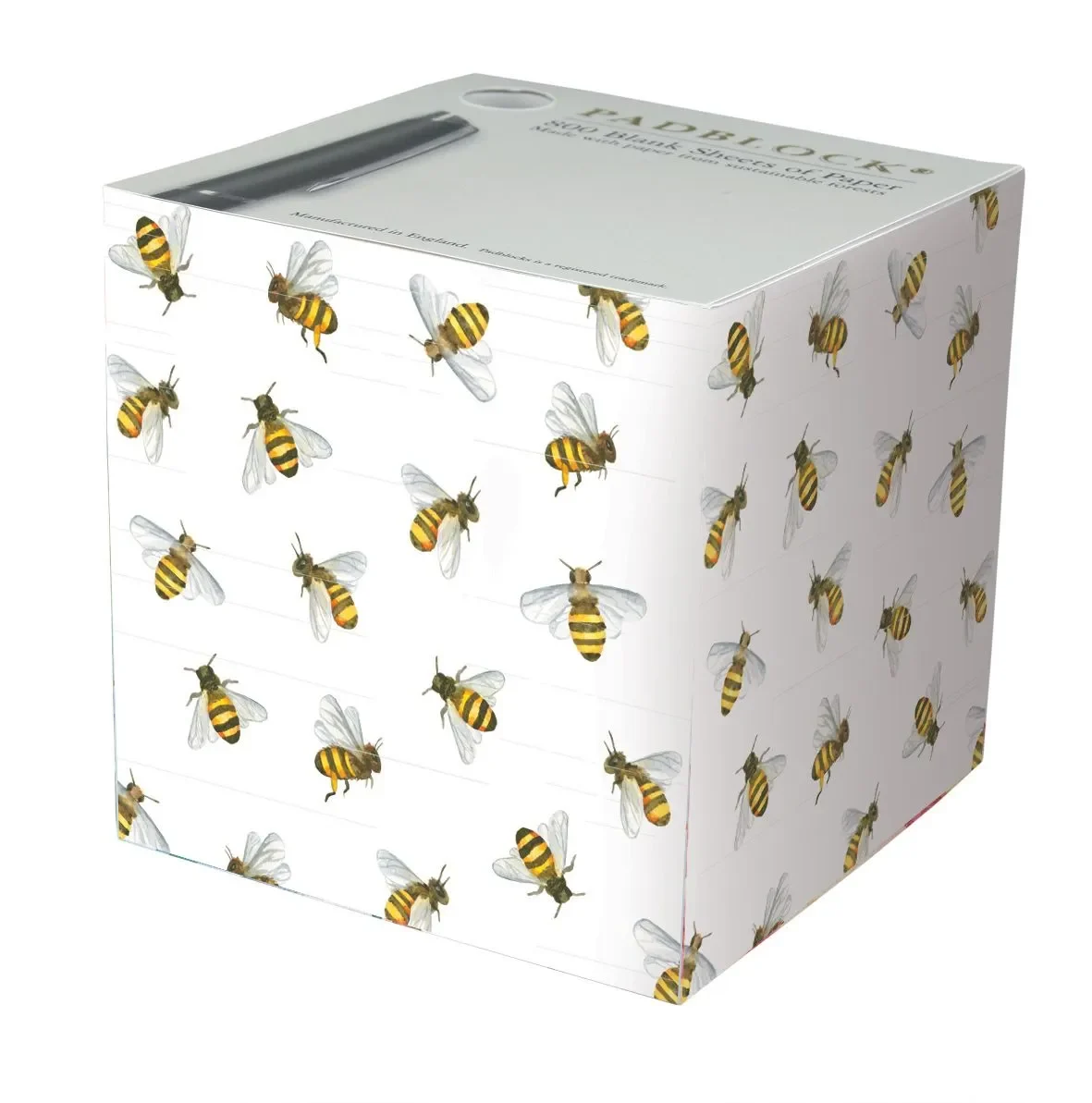 Taco Escritorio Abejas x 800 Hojas Hojas Con Diseños Con Base Para Lapiz1