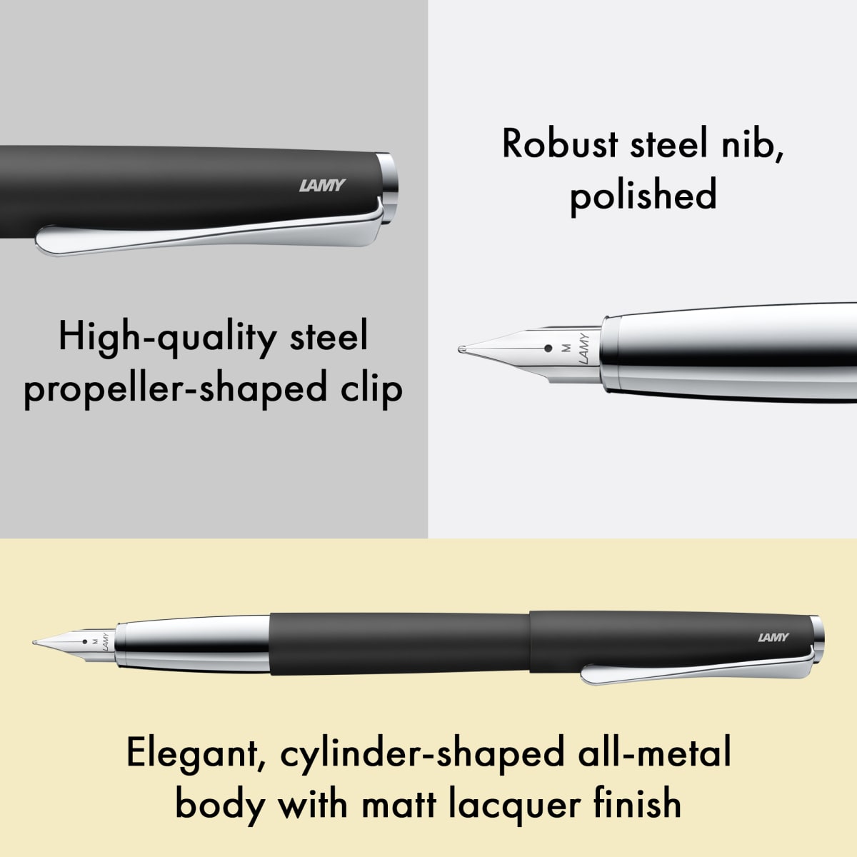 Pluma Lamy Studio Black M6