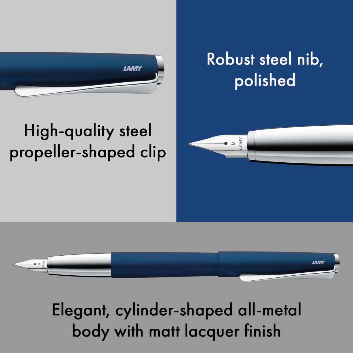 Pluma Lamy Studio Imperial blue6
