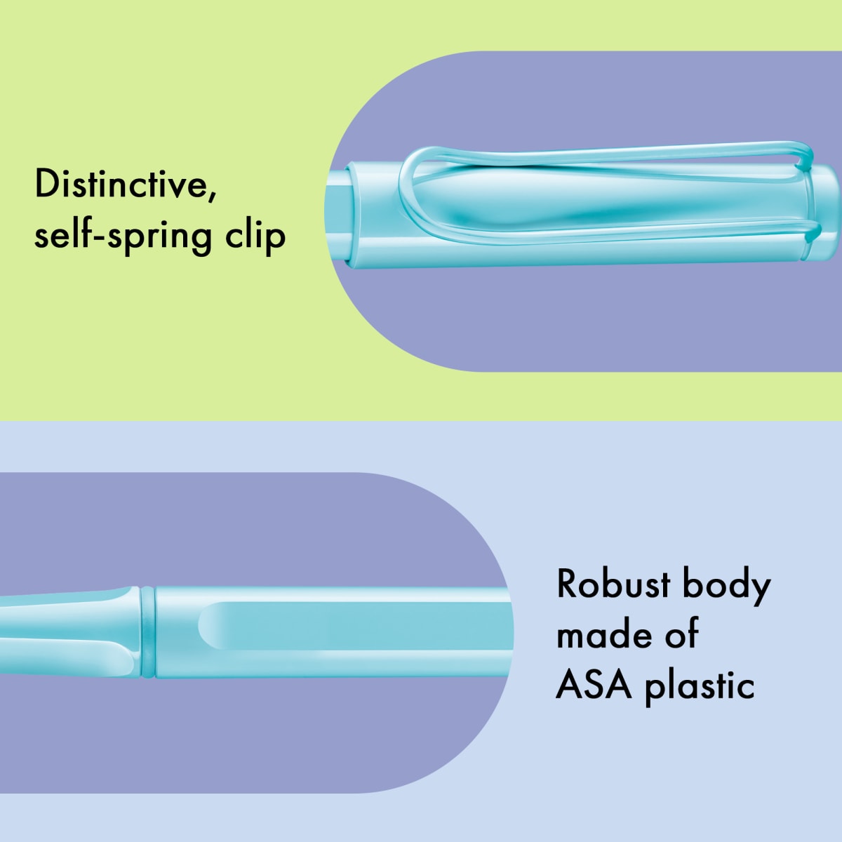 Rollerballs Lamy Safari aquasky8