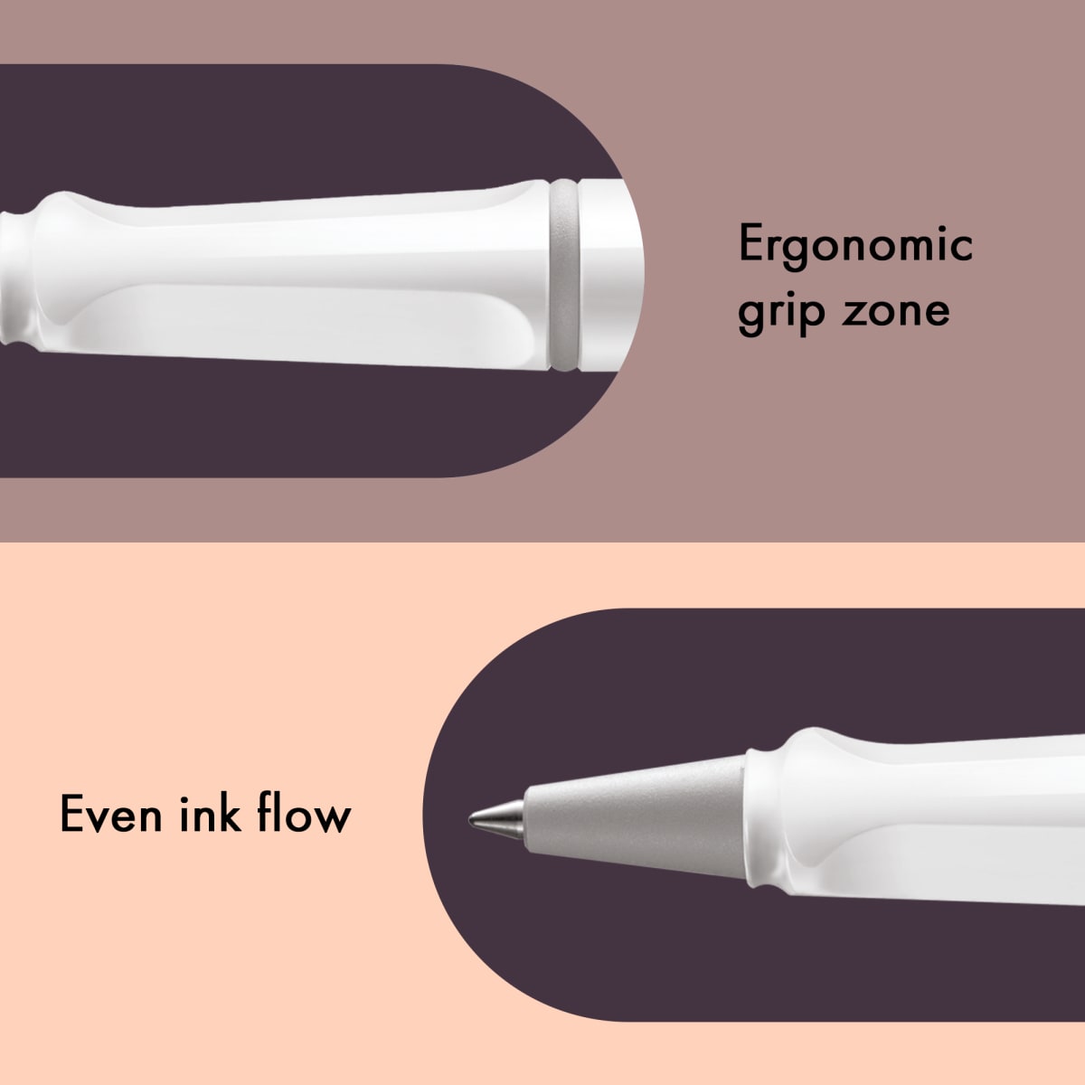 Rollerballs Lamy Safari White8
