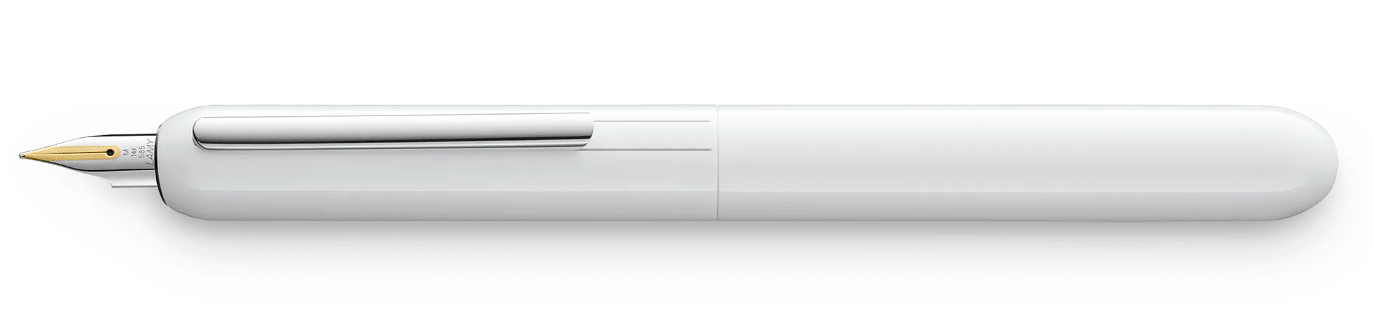 074 Pluma Dialog 3 M gold bl Pianowhite 3 M (LA)1