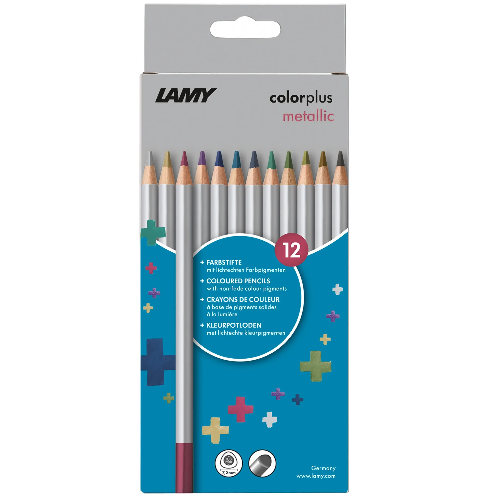Lápices de colores Lamy Colorplus color metálica 12pc (LA)1