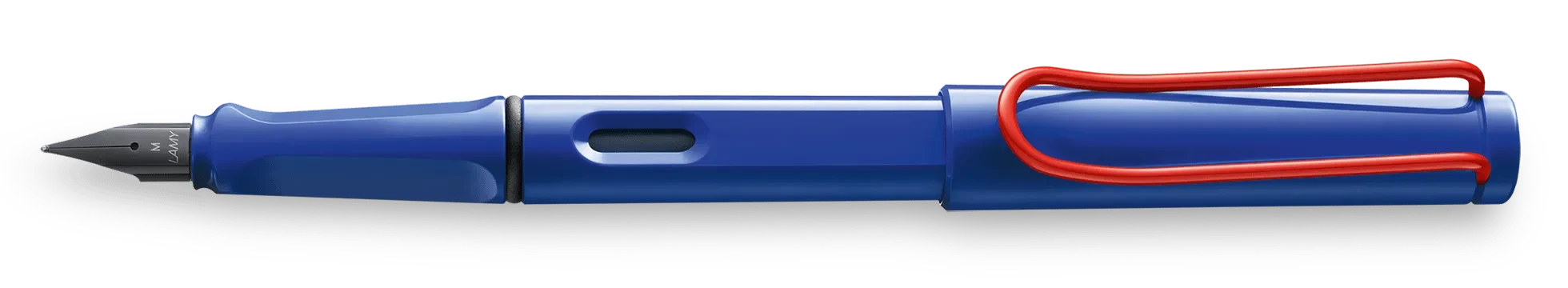 Pluma Lamy safari M 90s azul-rojo1