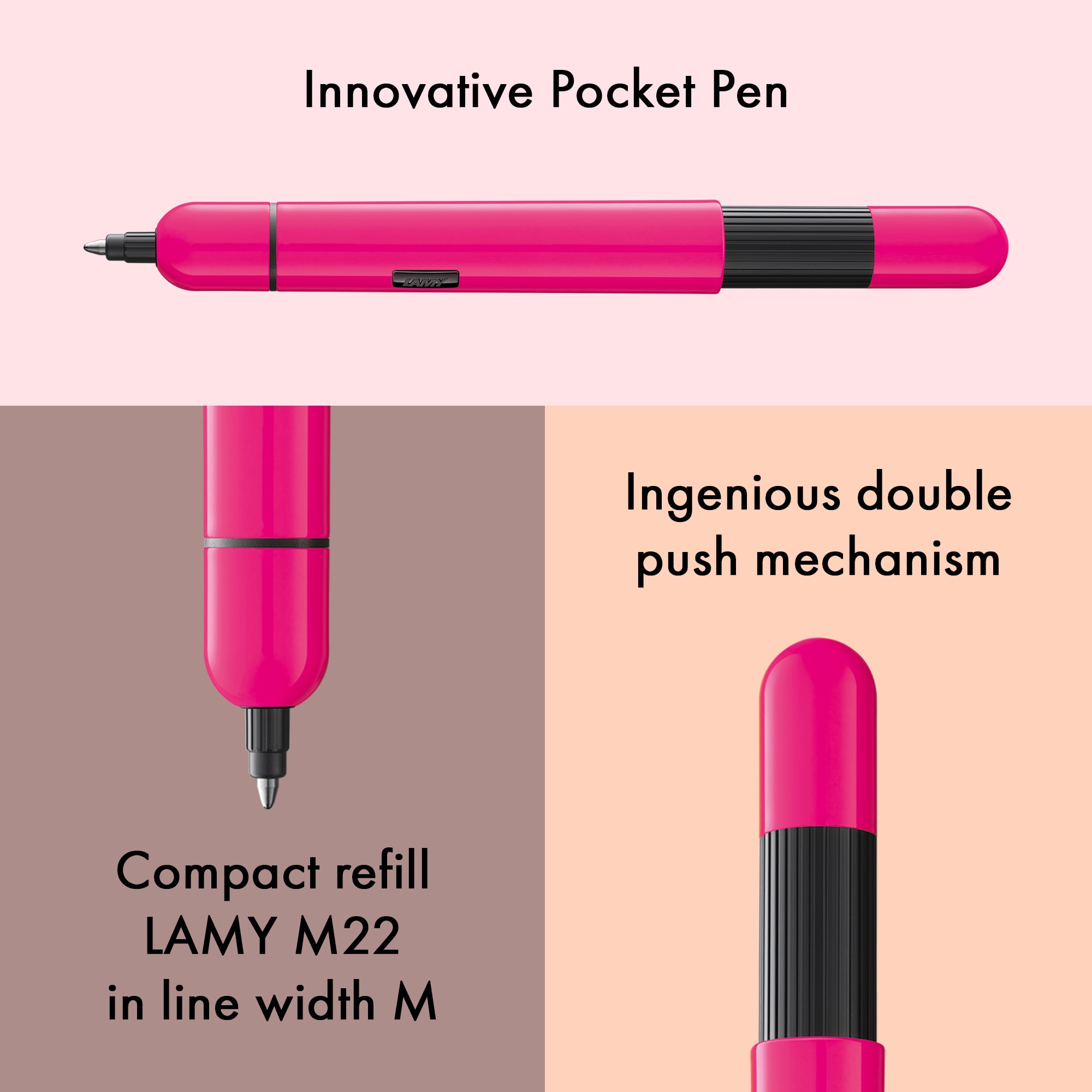 Bolígrafo Lamy Pico Neon Pink9