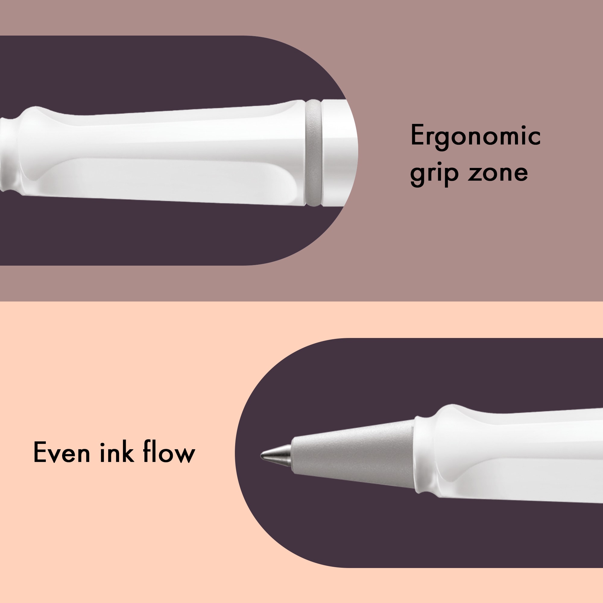 Rollerballs Lamy Safari White8