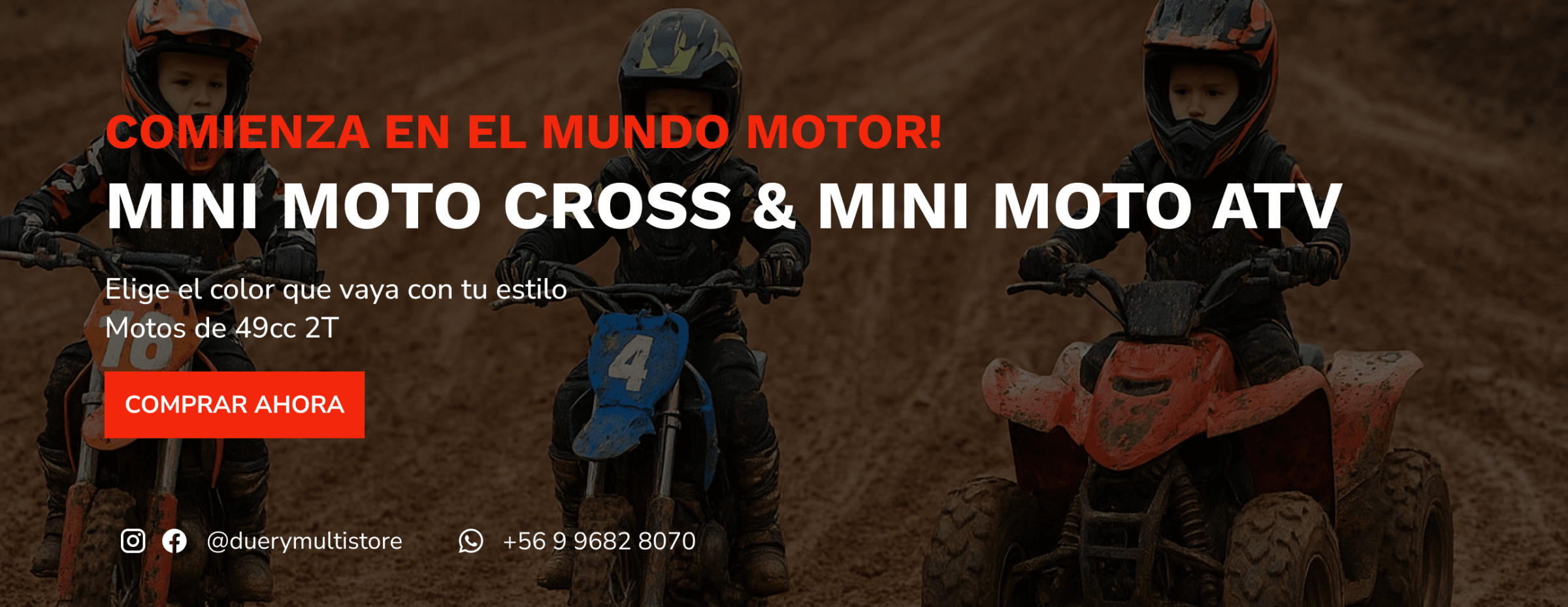 Mini Moto Cross y Mini Moto ATV Duery Multistore